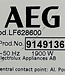 AEG Wasmachine ProSense 6000 Series (LF628600) 8 kg 2025