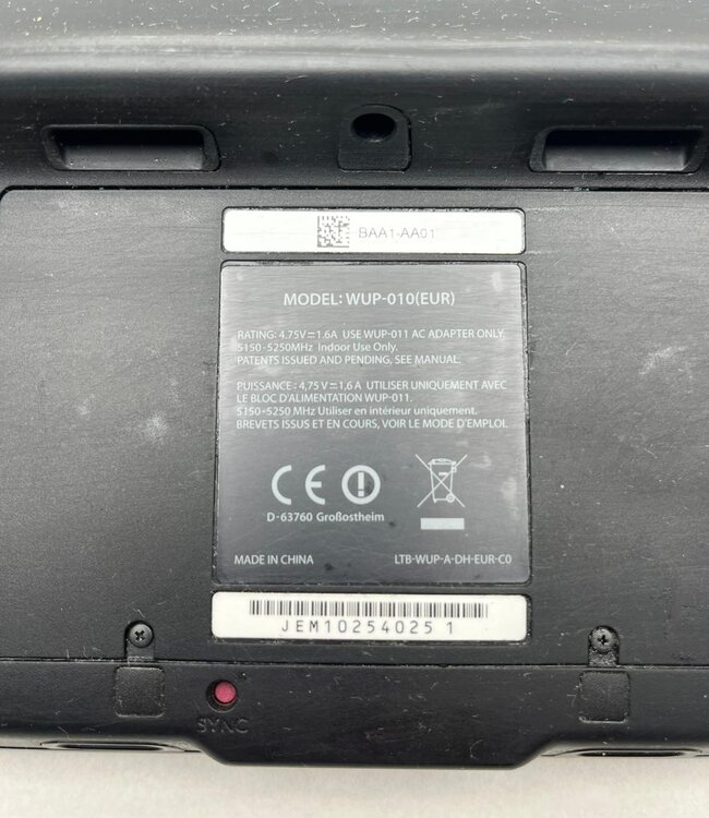 Nintendo Wii U GamePad Losse Console Zwart