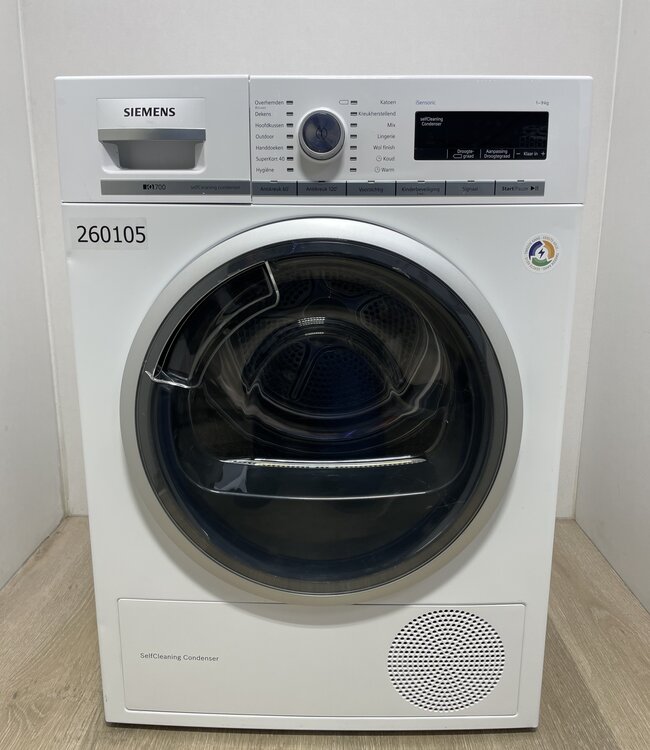 Siemens IQ700 Warmtepompdroger iSensoric (WT44W562NL) 9 kg