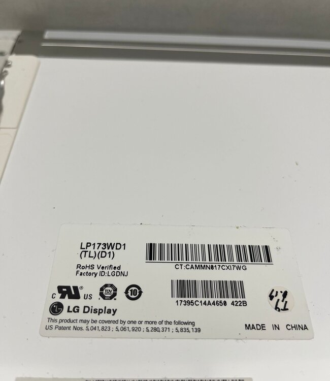 LCD Laptop scherm LP173WD1 (TL)(D1) 17.3 inch