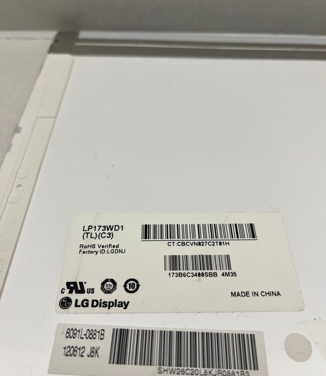 LCD Laptop scherm LP173WD1 (TL)(C3) 17.3 inch