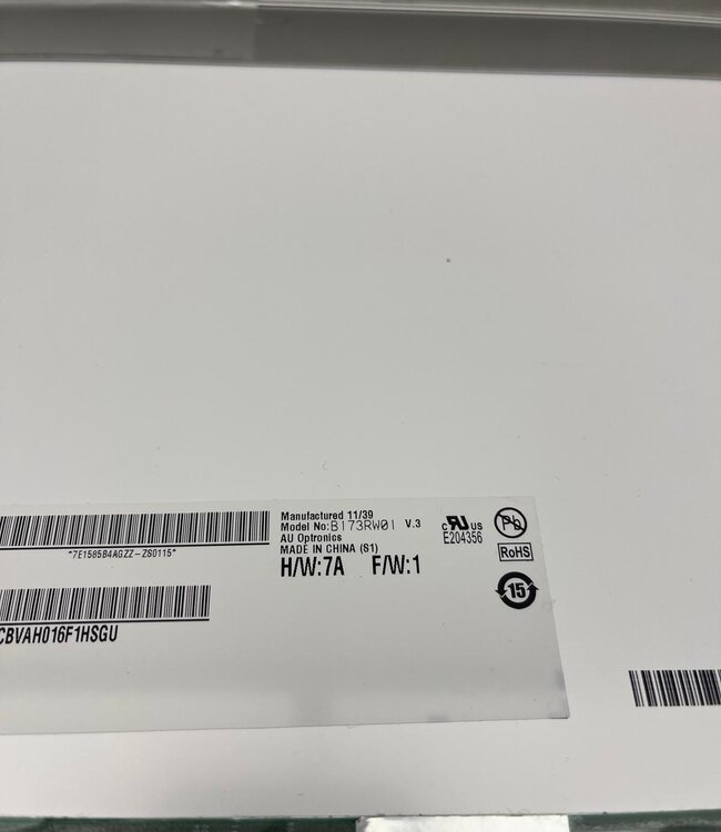 LCD laptop scherm B173RW01 17.3 inch