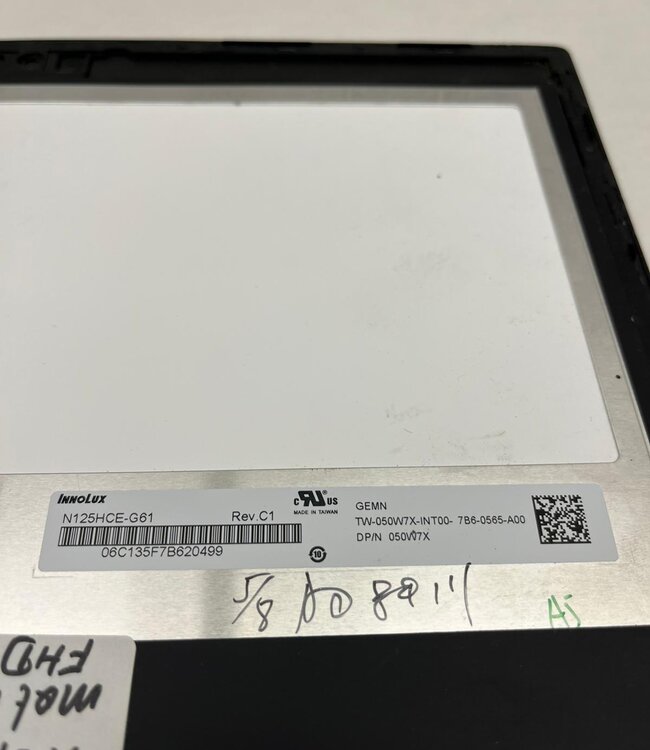 Laptop scherm Dell N125HCE-G61 12.5 inch