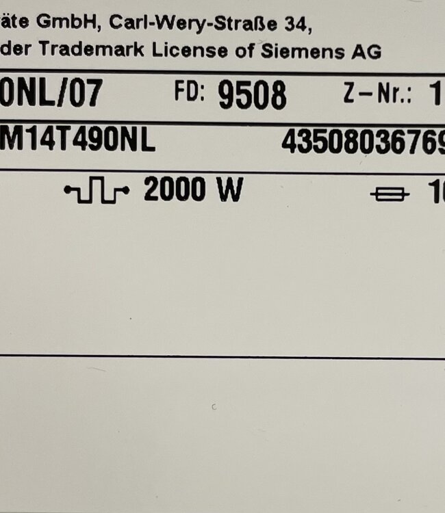 Siemens IQ500 wasmachine ( WM14T490NL) 8 kg