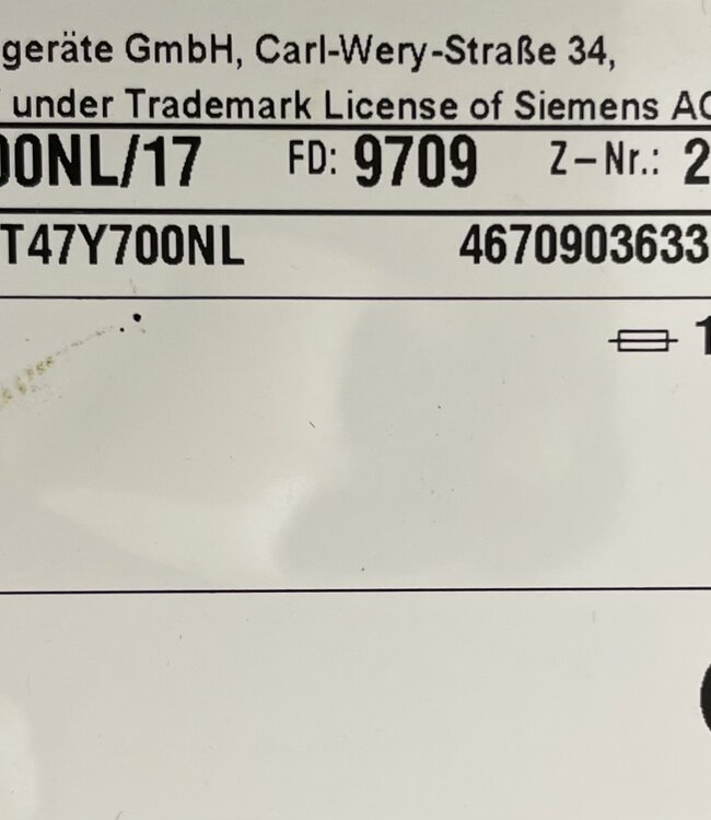 Siemens iQ800 Warmtepompdroger (WT47Y700NL) 8 kg