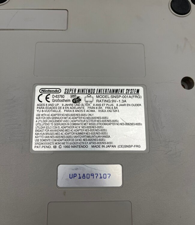 Nintendo SNES Losse Console Verkleurd