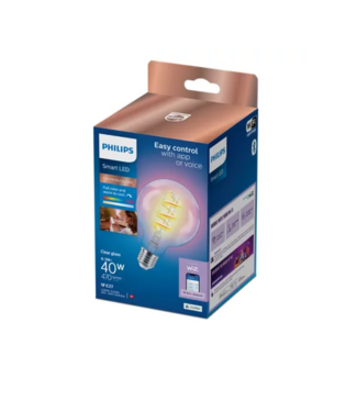 Philips WiZ Philips Wiz Full Color and Warm to Cool Clear Glass Globe E27