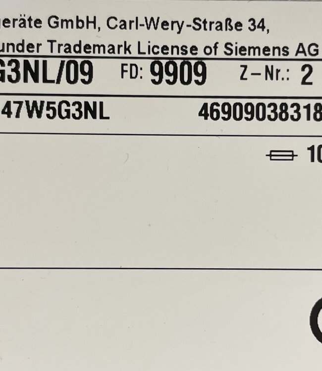 Siemens IQ700 Warmtepompdroger (WT47W5G3NL) 9kg