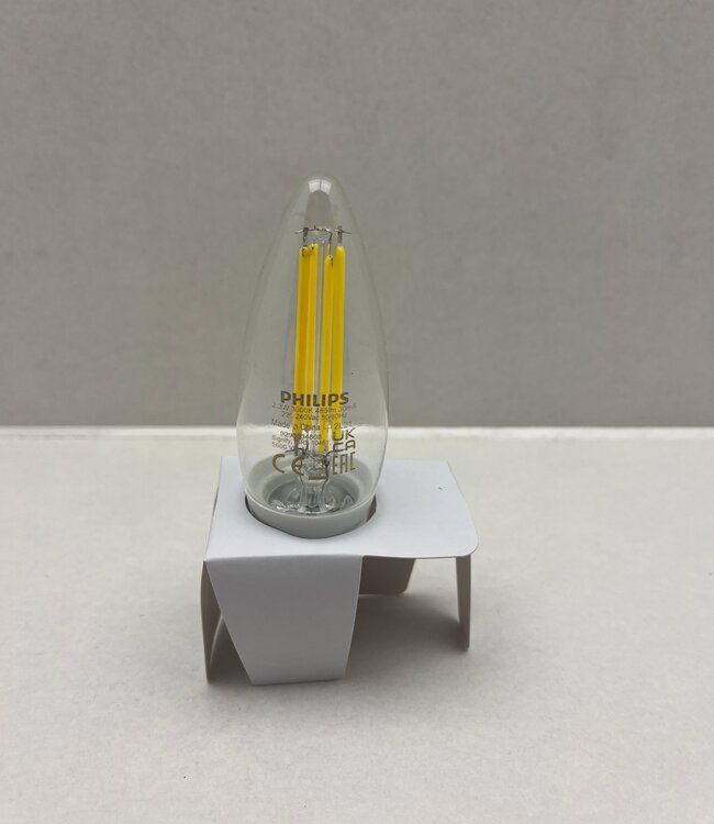 Philips Ultra Efficient LED kaarslamp Transparant 40 W E14 Wit licht