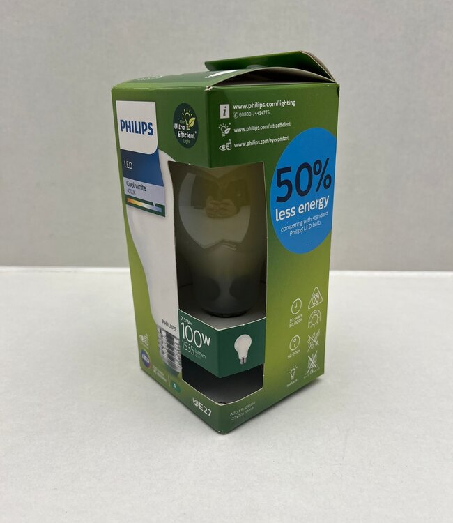 Philips Master Ultra Efficient LED-bulb 7.3-100W E27 840 Frosted