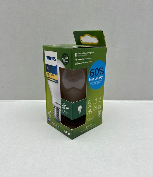 Philips Ultra Efficient LED lamp Frosted 40 W E27 Warmwit licht