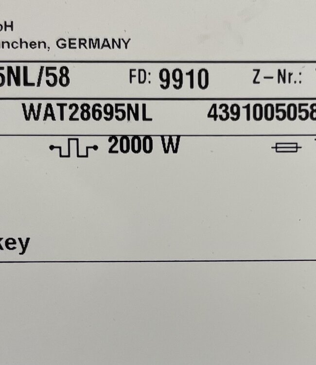 Bosch Wasmachine Serie 6 i-dos (WAT28695NL) 8 kg