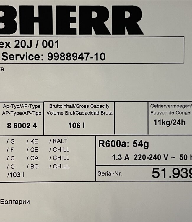 Liebherr Vrijstaande Vriezer Tafelmodel GP1486 Premium