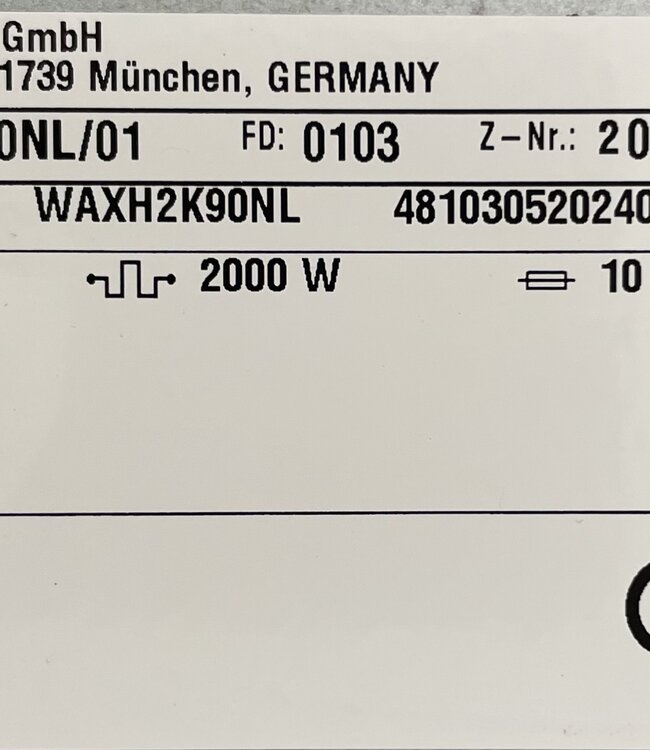 Bosch Wasmachine Serie 8 (WAXH2K90NL) 9 kg