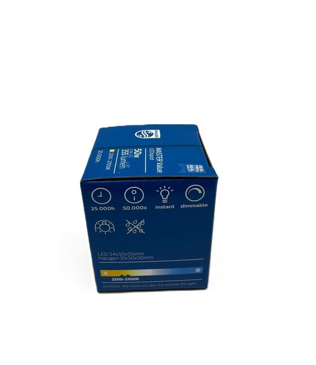 Philips MASTER LEDspot GU10 Dimbaar 4.9 Watt 355 Lumen