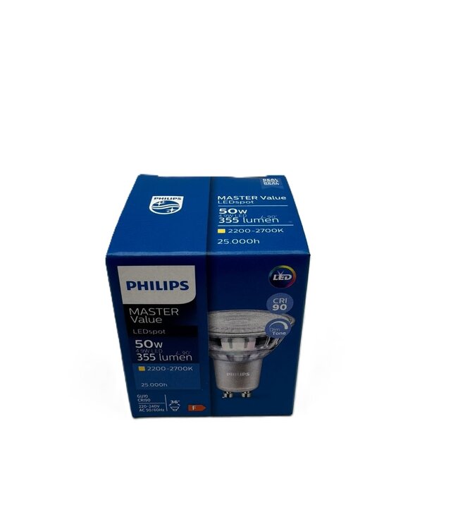 Philips MASTER LEDspot GU10 Dimbaar 4.9 Watt 355 Lumen