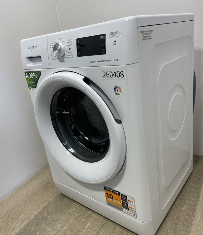 Whirlpool Steam Wasmachine (FFB 8489 WV EE) 8 kg