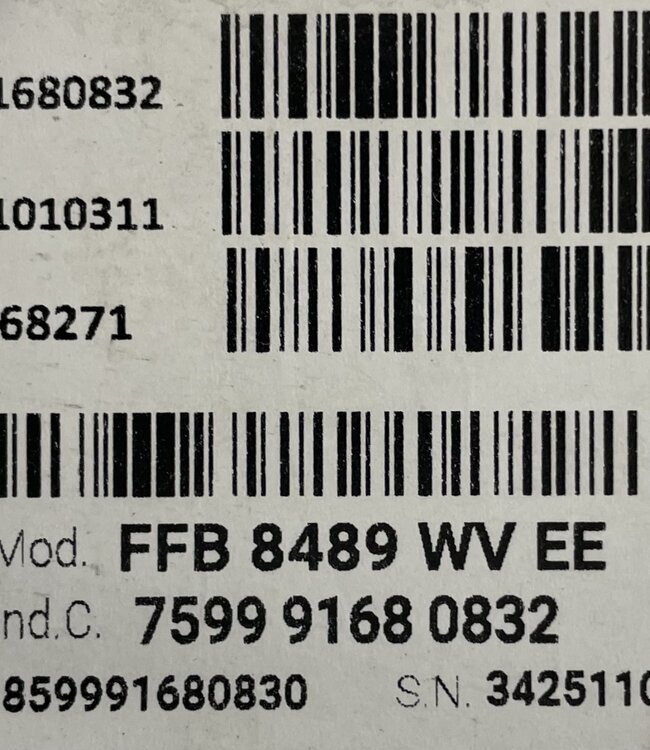 Whirlpool Steam Wasmachine (FFB 8489 WV EE) 8 kg