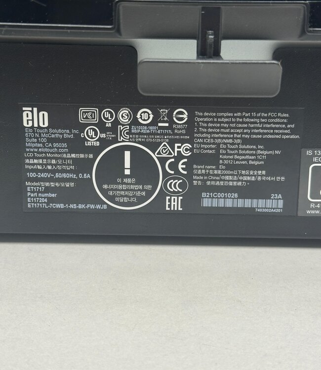 Elo Touch ET1717L 17 inch Touchscreen Monitor