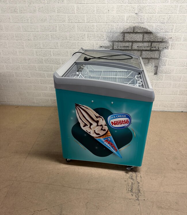 Hiron SD-300AE-P Display-vriezer met glazen deksel