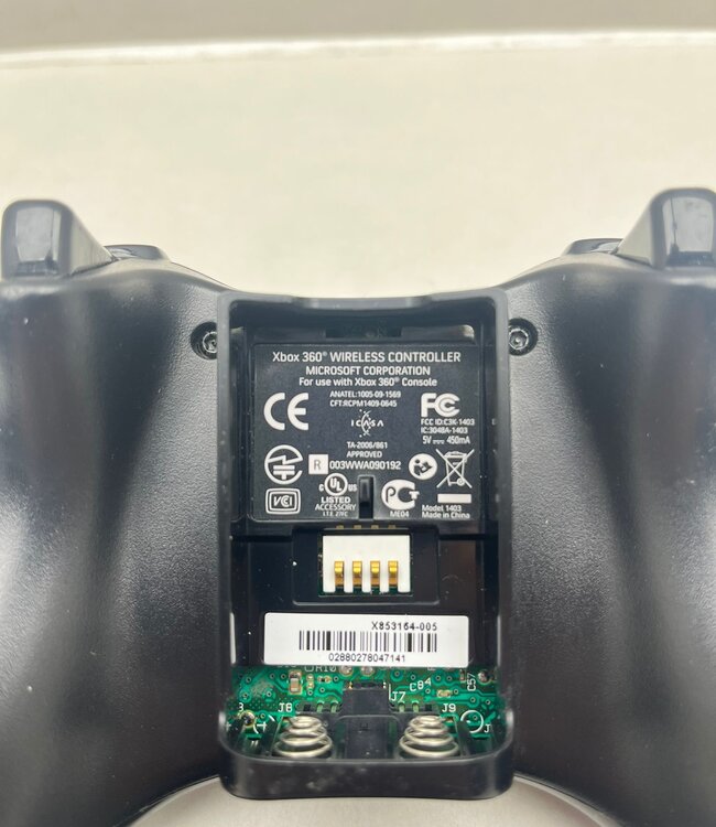 Xbox 360 Controller Origineel Volledig Zwart Model 1403
