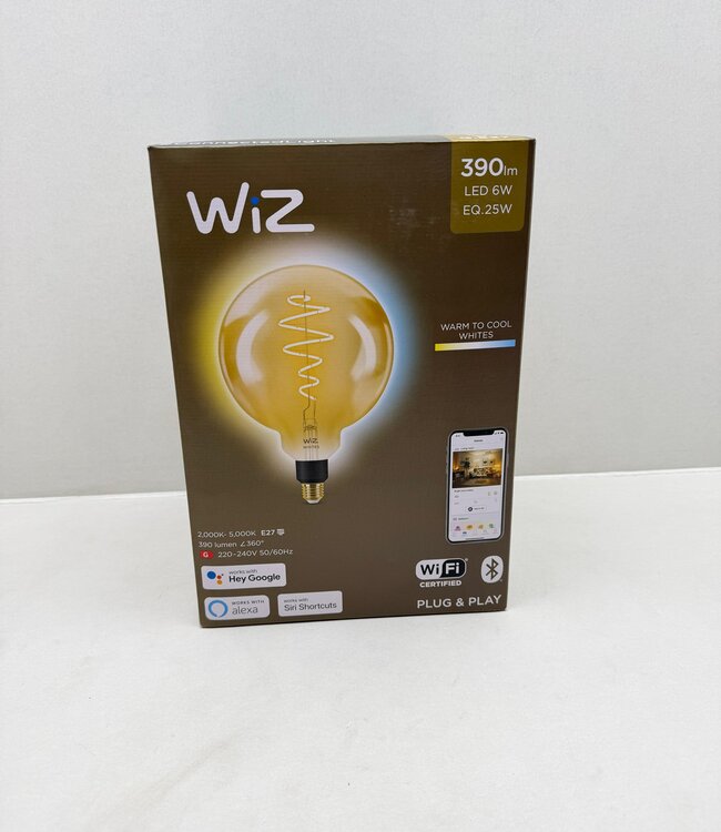 Philips WiZ G200 Warm White Filament Globelamp LED 25W E27