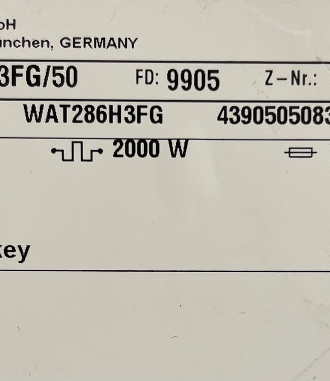 Bosch Serie 6  iDos Wasmachine (WAT286H3FG) 9 kg