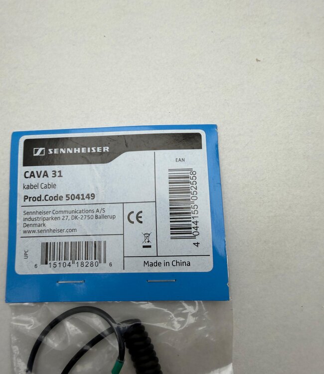 Sennheiser Cava 31 Kabel voor Telefoonhoorn