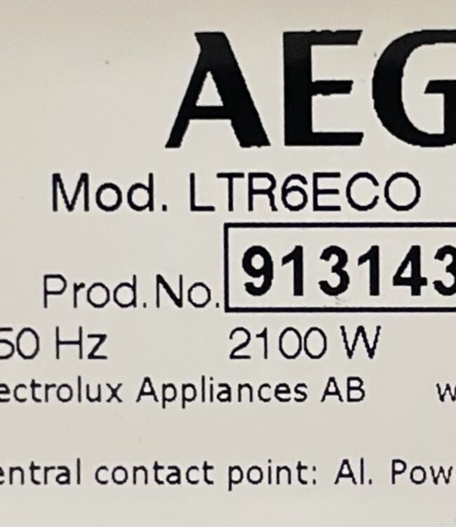 AEG 6000 Series ProSense Wasmachine Bovenlader (LTR6ECO) 7kg