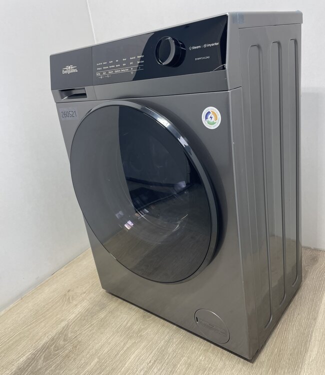 Everglades Wasmachine Met StoomFunctie (EVWM71412AG) 7 kg