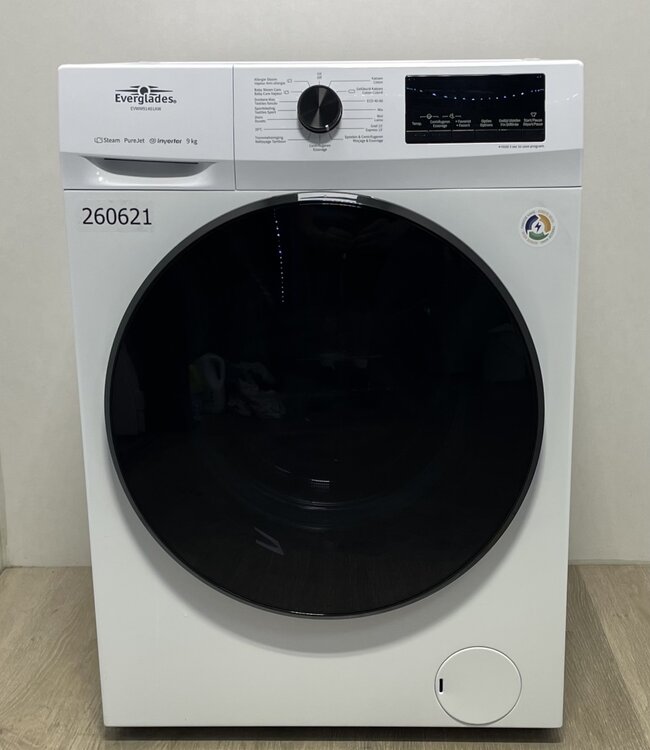 Everglades Steam Wasmachine (EVWM91401AW) 9 kg