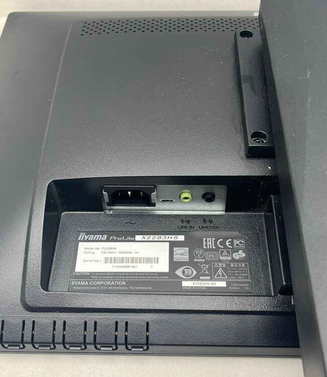 Iiyama ProLite X2283HS-B3 Zwart