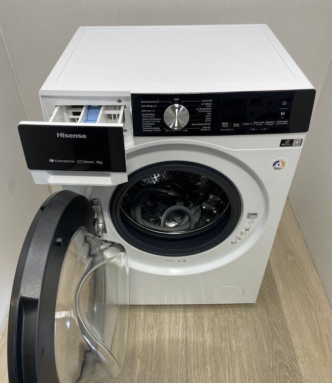 Hisense Wasmachine (WF3S8043BW3/BLX) 8 kg