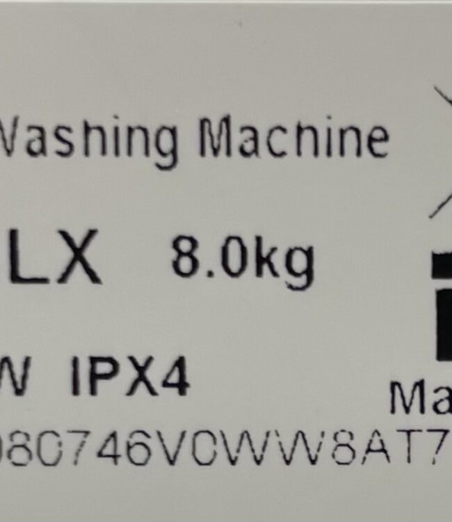 Hisense Wasmachine (WF3S8043BW3/BLX) 8 kg