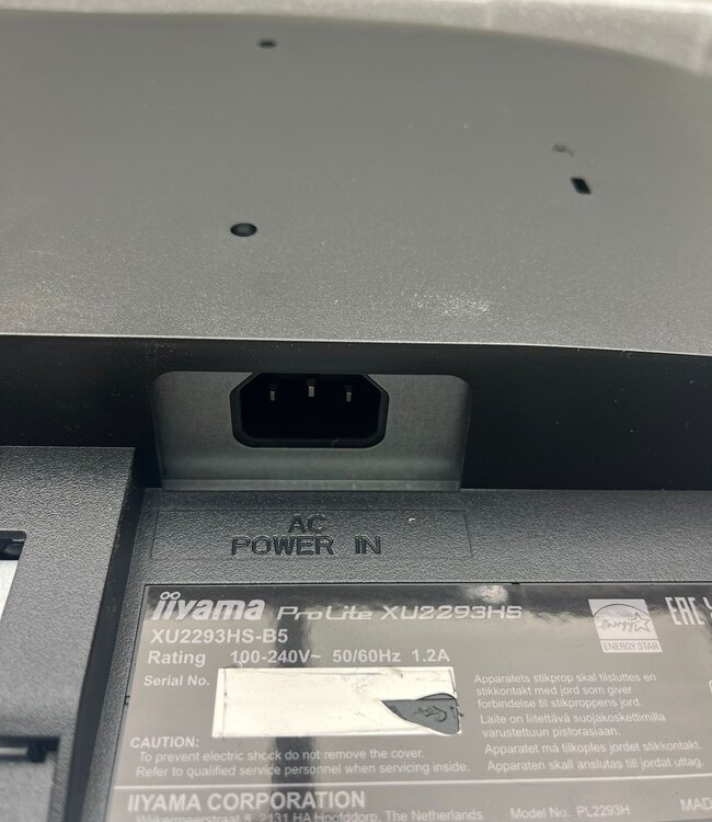Iiyama ProLite XU2293HS-B5 Zwart