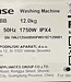 Hisense Wasmachine Connectlife (WF7S1247BB) 12 kg