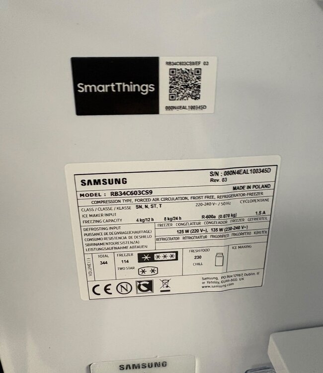 Samsung Koel-vries combinatie RB34C603CS9