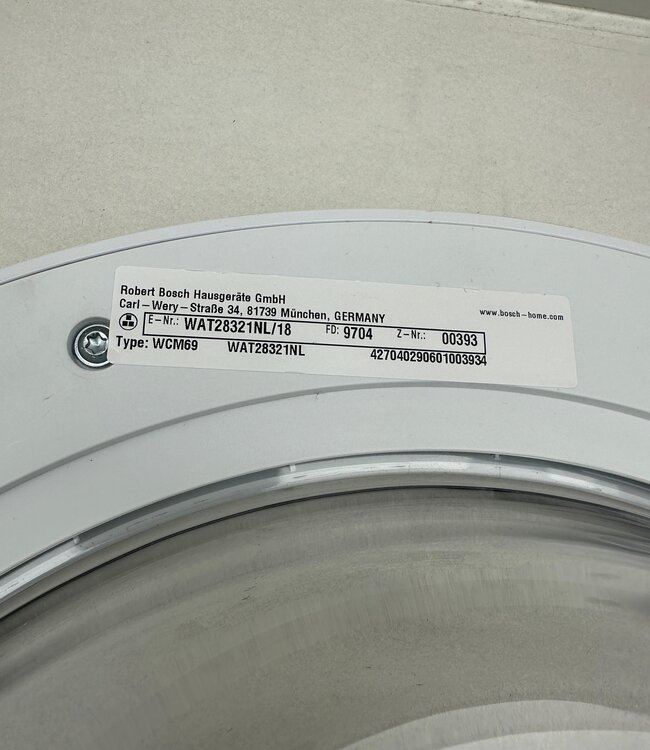 Bosch Complete Wasmachine Deur Wit 7 kg