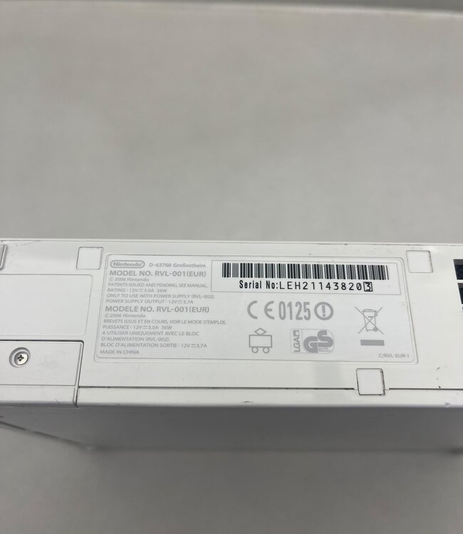 Nintendo Wii Console Wit
