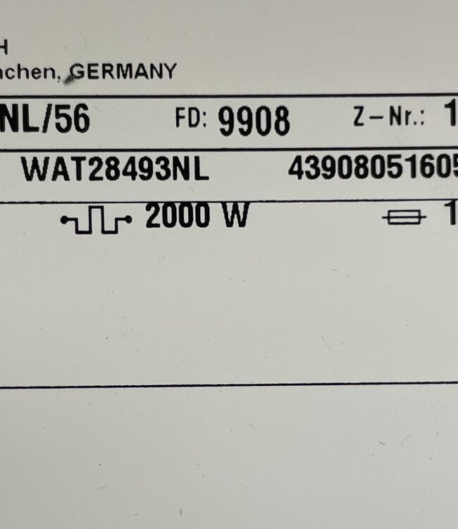 Bosch Wasmachine Serie 6 Sports Edition (WAT28493NL) 8 kg