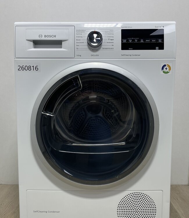 Bosch Warmtepompdroger Serie 6 (WTW85490NL) 8 kg