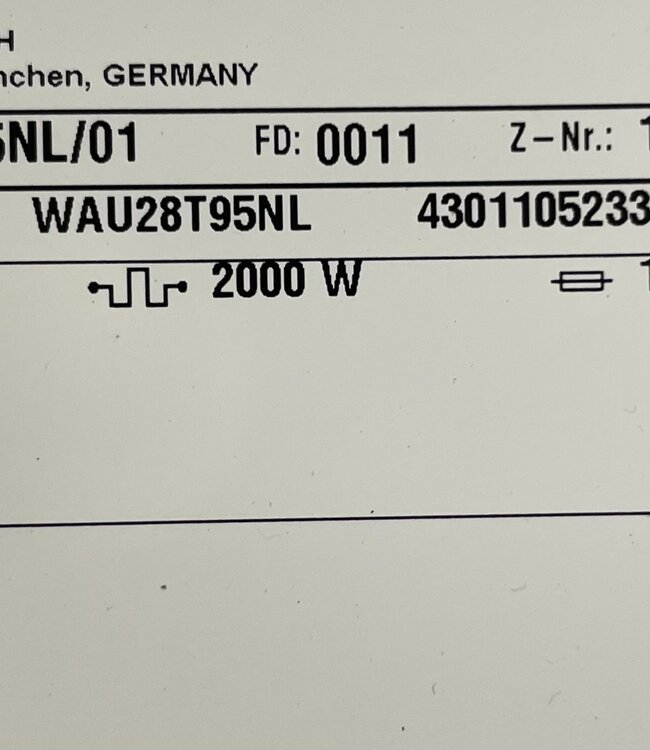Bosch Wasmachine Serie 6 Sports Edition (WAU28T95NL) 9 kg - Copy