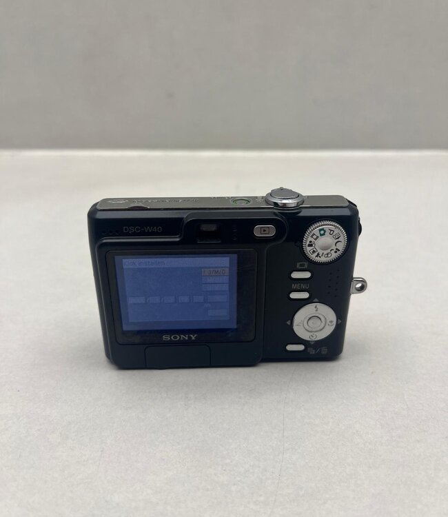 Sony Cyber-Shot DSC-W40 Digitale Camera Zwart