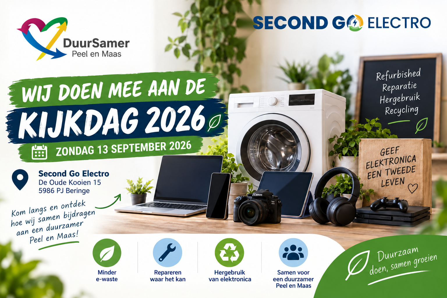 Second Go Electro doet mee aan de DuurSamer Kijkdag 2026