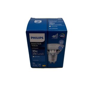 Philips Philips MASTER Value LEDspot GU10 2,8W 270lm 3000K Dimbaar – Doos 10 stuks