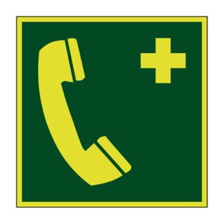 Huismerk Telefoon voor noodgevallen lichtgevend