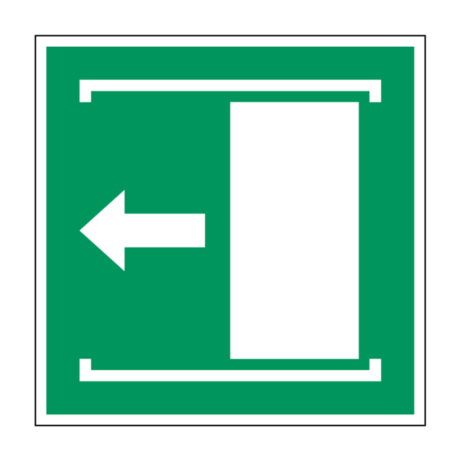 Huismerk Deur naar links schuiven om te openen pictogram