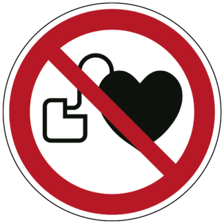 Huismerk Verbod voor personen met pacemaker