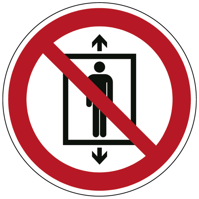 Huismerk Personenvervoer verboden pictogram
