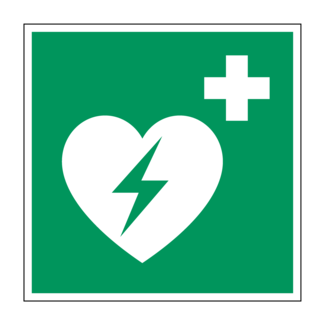 Huismerk AED pictogram